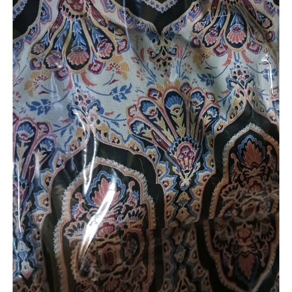 Catherines Womens Plus Midi Asymmetrical Sleeveless Floral Chiffon Dress Size 3X - Picture 12 of 13